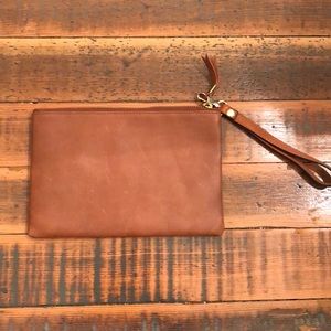 Madewell The Leather Pouch Clutch